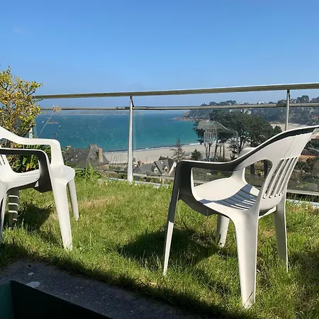 Avec Terrasse Vue De Trestraou A Perros-guirec- Ref 904 *